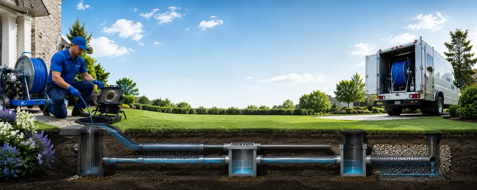 Outdoor drain cleaning information for Sage, AR